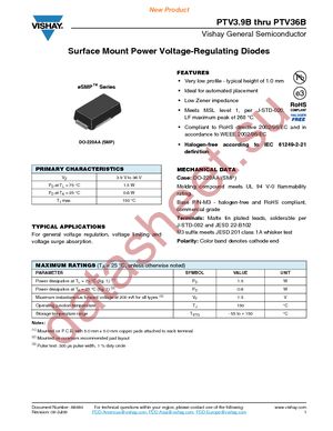 PTV10B-E3/85A datasheet  